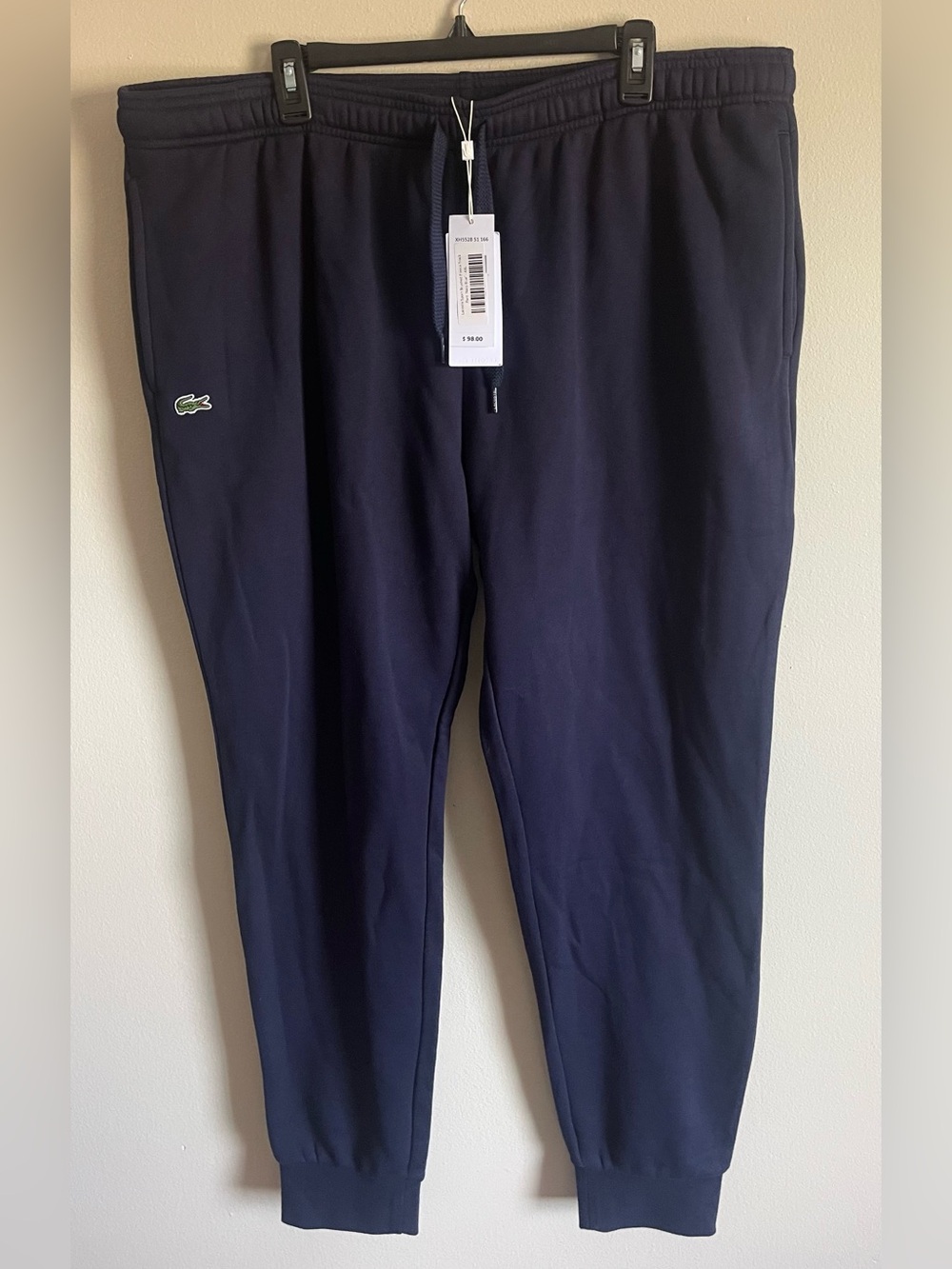 Lacoste Navy Blue Croc Logo Sweatpants